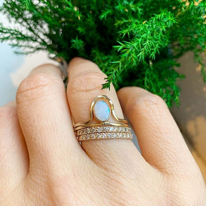 Riley Opal Ring Stack