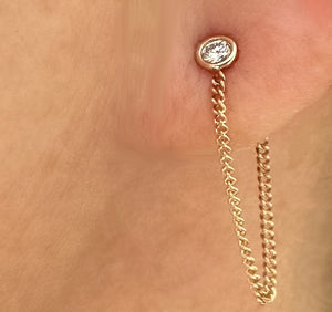 Diamond Chain Earrings