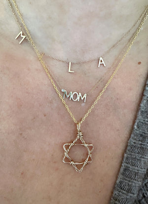 Hand Twisted Wire Star of David