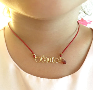 Kids Hand Twisted Name Necklace