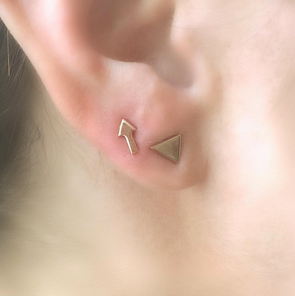 Teeny Tiny Arrow Studs