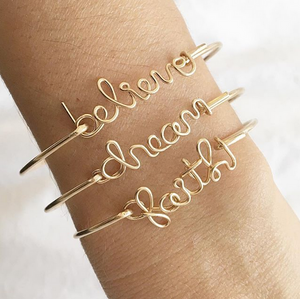 Inspirational Faith Bangle