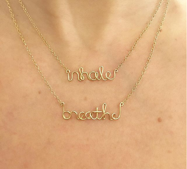 Inspirational Inhale Necklace