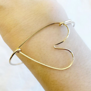 XL Heart Bangle