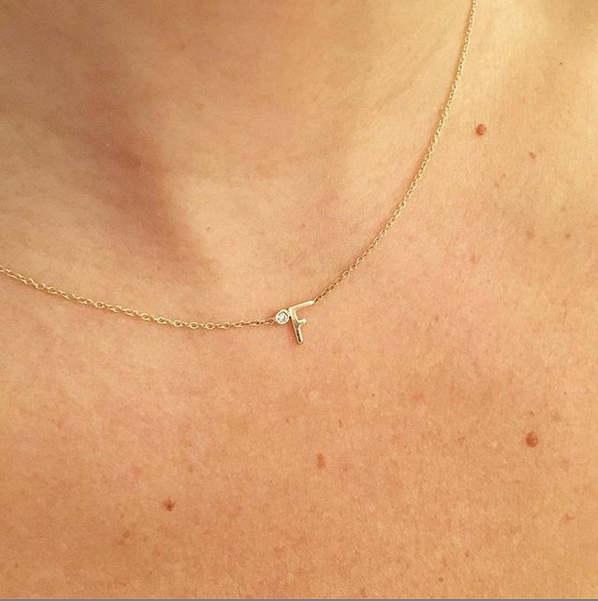 Initial Side Diamond Bezel