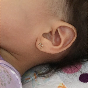 Baby Initial Studs