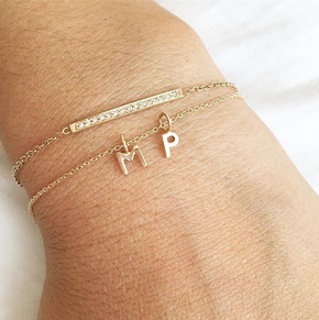 Multiple Mini Initial Charms