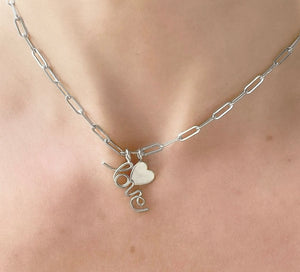 Love Heart Charm Choker