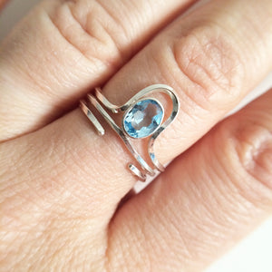 Riley Topaz Ring Set