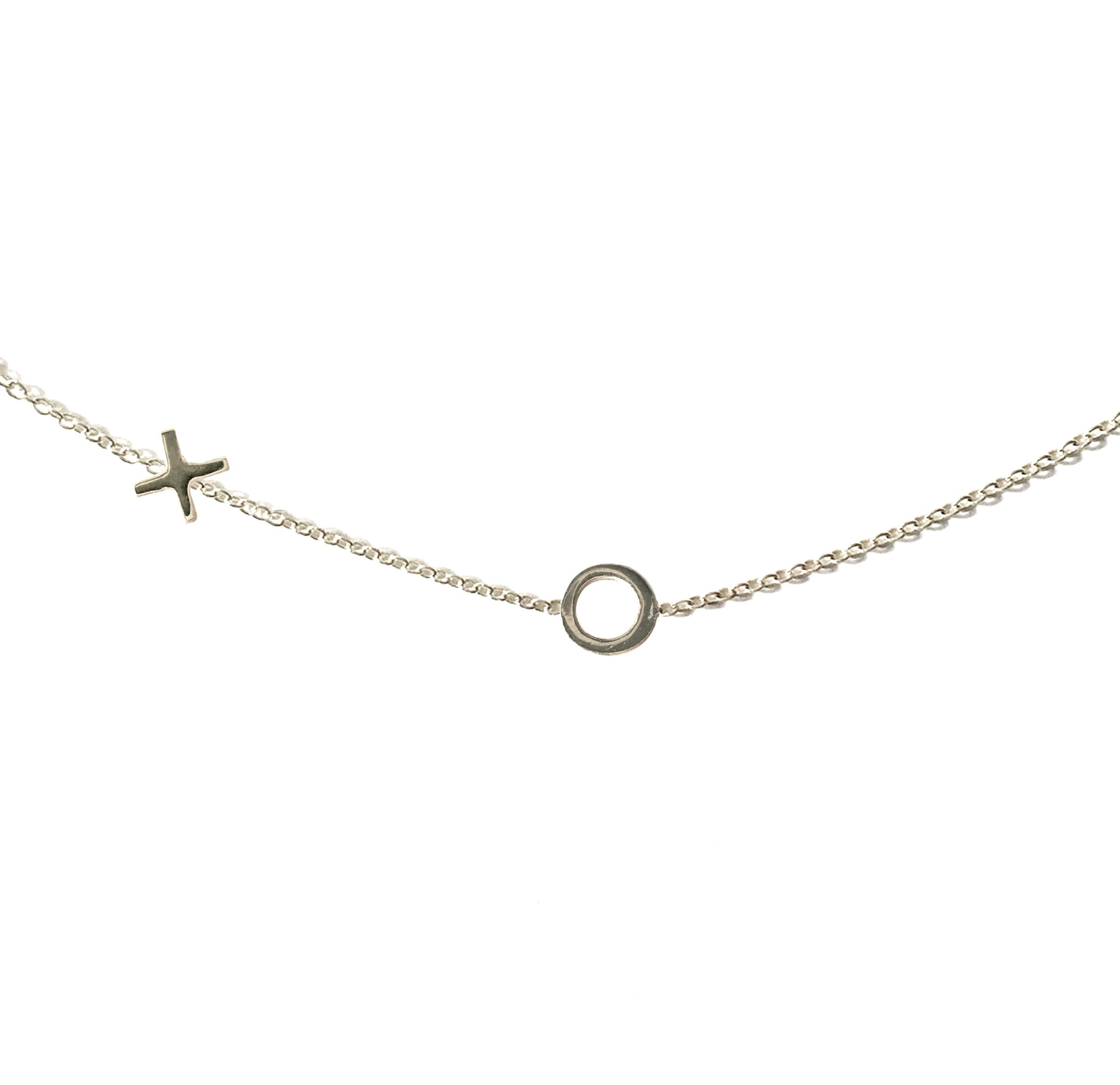 14K Gold 'XO' Charm Pendant Necklace – Nana Bijou